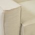 Диван Blok двухместный со съемными чехлами из белого льна 210 см