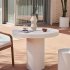 Круглый стол Aiguablava из белого цемента 90 см