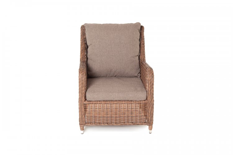 "Гляссе" кресло плетеное, цвет коричневый