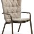 Лаунж-кресло пластиковое с подушкой Folio Tabacco 003/4030053/3630001152