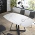 Обеденный стол D2055BB /1096 из керамики и черной стали