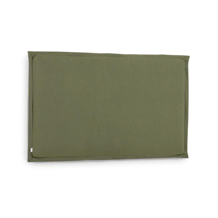 Изголовье из льняной ткани зеленого цвета Tanit со съемным чехлом 186 х 106 см