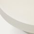 Круглый журнальный столик Aiguablava из белого цемента 90 см