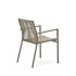 Садовый стул Culip из алюминия и шнура в коричневом цвете