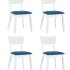 Комплект из четырех стульев | TOMAS WHITE из массива гевеи