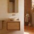 Мебель для ванной Kenta из массива тика с натуральной отделкой, 60 х 45 см