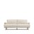 Двухместный белый диван Karin с ножками из массива бука 210 см