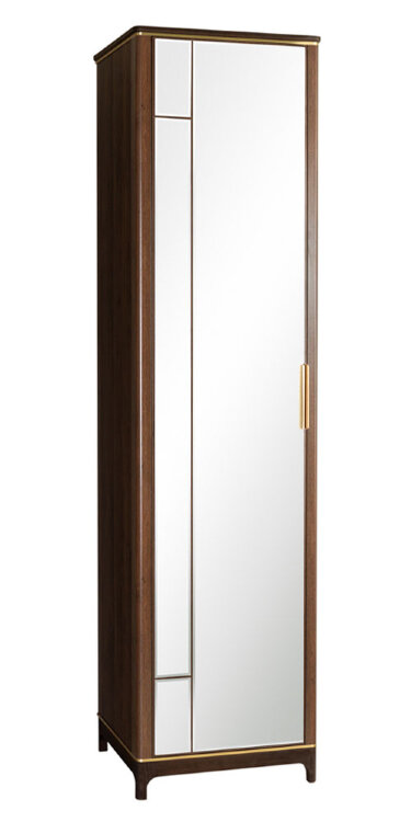 Шкаф одностворчатый с зеркалами Модерн Дуб Гладстоун