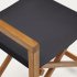 Складной стул Thianna черного цвета с основанием из массива акации