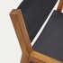 Складной стул Thianna черного цвета с основанием из массива акации