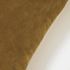 Бархатный чехол для подушки Julina из 100% хлопка горчичного цвета с белой каймой 45 х 45 см