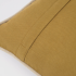 Бархатный чехол для подушки Julina из 100% хлопка горчичного цвета с белой каймой 45 х 45 см