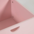 Комплект Nunila из ящиков для тумбочки из МДФ розового цвета