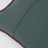 Чехол для подушки Kelaia 100% хлопок вельветовый зеленый с оранжевой окантовкой 45 х 45 см