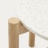 Приставной столик Pola из массива эвкалипта и цемента 50 см