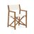 Складной стул Thianna бежевого цвета с основанием из массива акации