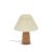 Настольная лампа Benicarlo из натурального дерева с бежевым абажуром