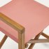 Складной стул Thianna терракотового цвета с основанием из массива акации