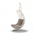 "Виши" подвесное кресло из искусственного ротанга, цвет белый