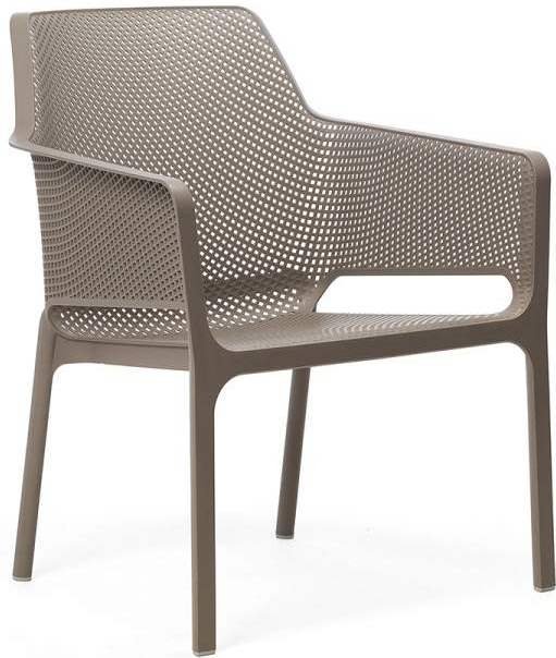 Кресло пластиковое Net Relax коричневое 003/4032710000