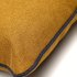 Чехол на подушку Viera горчичного цвета с синей каймой 45 х 45 см