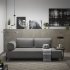 Темно-серый диван Compo 3х-местный