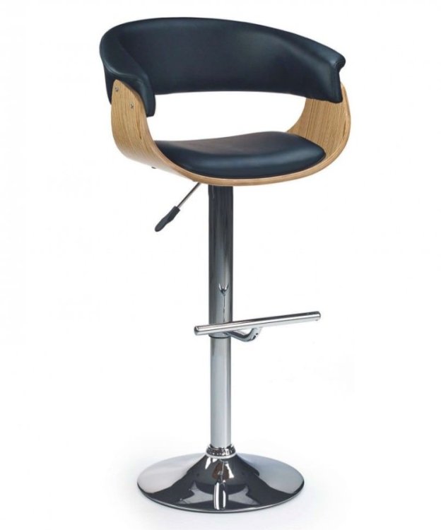 Барный стул Halmar H-45 (дуб светлый/черный)