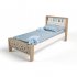 Кровать 190х90 №1 MIX BUNNY (голубой)