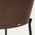 Барный стул Eamy светло-коричневый из шпона ясеня с отделкой венге