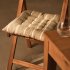 Подушка для стула Margarida из 100% хлопка бежевого цвета в полоску 40 х 40 см