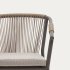 Садовый стул Xelida из алюминия и коричневого шнура
