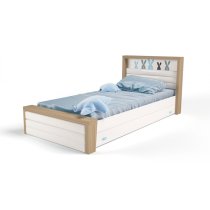 Кровать 190х90 №4 MIX BUNNY (с мяг.изнож) голубая
