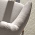 Кресло Candela из серой ткани букле