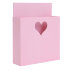 Карман для книг розовый с сердечком