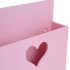 Карман для книг розовый с сердечком