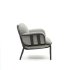 Алюминиевое кресло Joncols для улицы серого цвета