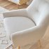 Кресло Candela из белой ткани букле
