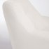Кресло Candela из белой ткани букле