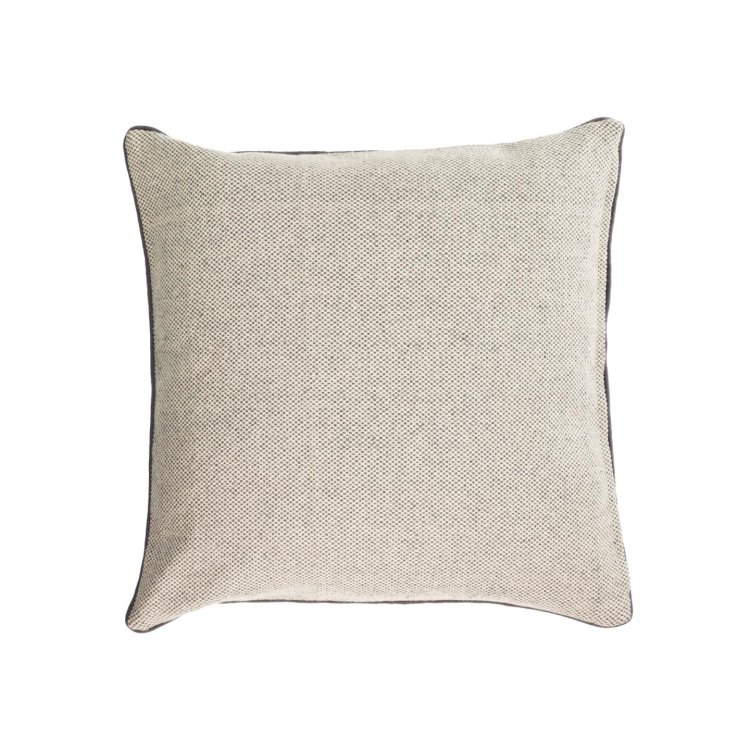 Чехол на подушку из 100% хлопка Celmira серого цвета с серой вышивкой 45 х 45 см