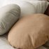 Чехол для подушки Tamanne из 100% льна бежевого цвета 45 см