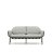 Уличный алюминиевый 2х-местный диван Joncols серого цвета 165 см