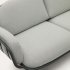 Уличный алюминиевый 2х-местный диван Joncols серого цвета 165 см