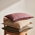Чехол на подушку Queta из бежевого льна хлопка 45 х 45 см