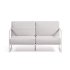 Уличный диван Comova 2х-местный белый с белым алюминиевым каркасом 150 см