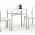 Комплект столовой мебели Halmar LANCE (стол + 2 стула, белый)
