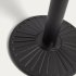 Уличный стол Tiaret черного цвета с металлической ножкой 68 х 68 см