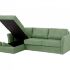 Угловой диван-кровать с оттоманкой Peterhof 341016