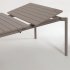 Раздвижной алюминиевый садовый стол Zaltana с коричневой матовой отделкой 180 (240) х 100 см