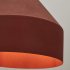 Подвесной светильник Peralta из металла с терракотовой окраской 30 см