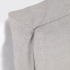 Изголовье из льняной ткани серого цвета Tanit со съемным чехлом 166 х 106 см